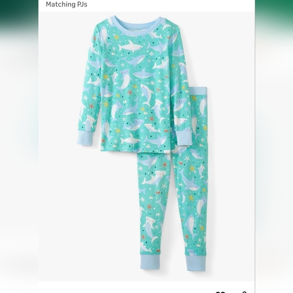 Little Sleepies Other - Little Sleepies Aqua Shark Pajama Set